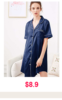 FLAMINGO EMBROIDERED BUTTON UP NIGHT DRESS