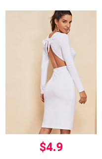 TIED OPEN BACK MIDAXI BODYCON DRESS