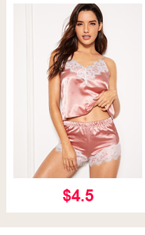 SCALLOPED TRIM CONTRAST LACE SATIN PAJAMA SET