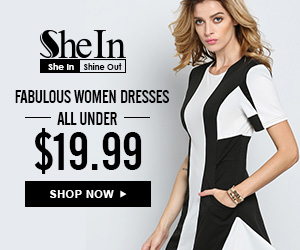 SheIn -Your Online Fashion Black&White Dress