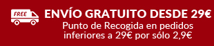  Envío gratuito desde 29€ 