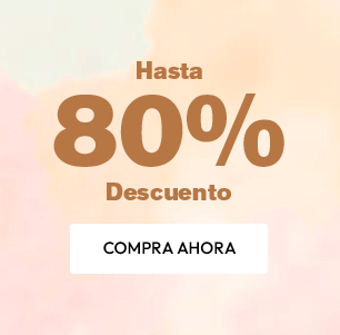  Hasta 80% Descuento 
