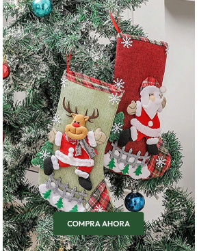  1 pieza Calcetín navideño, Nuevo calcetín navideño de Papá Noel, Adornos navideños de peluche de Papá Noel y renos con figuras 3D y decoración de árbol con copos de nieve para colgar en el árbol, la chimenea y el hogar 