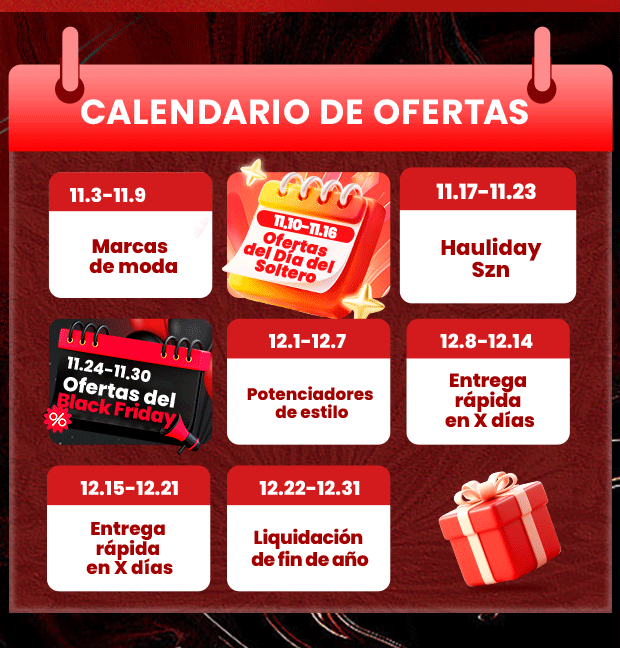  Calendario de Ofertas 