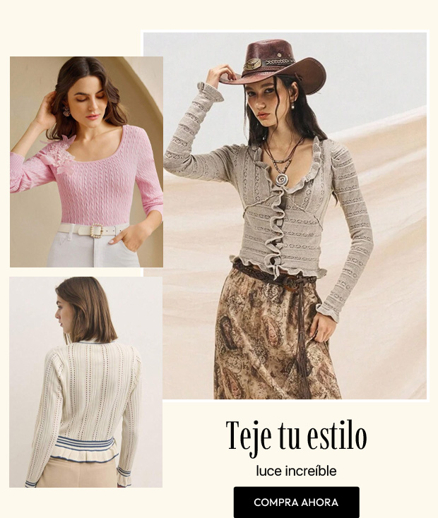  Teje tu estilo, luce increíble 