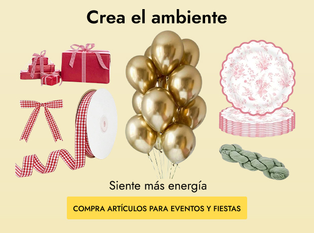  COMPRA ARTÍCULOS PARA EVENTOS Y FIESTAS 