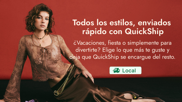  Todos los estilos, enviados rápido con QuickShip 