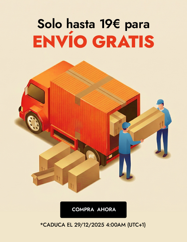  Solo hasta 19€ para envío gratis. 