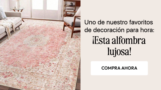  Uno de nuestro favoritos de decoración para hora: ¡Esta alfombra lujosa! 
