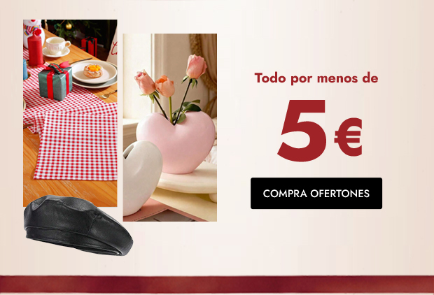  TODO POR MENOS DE 5€ 