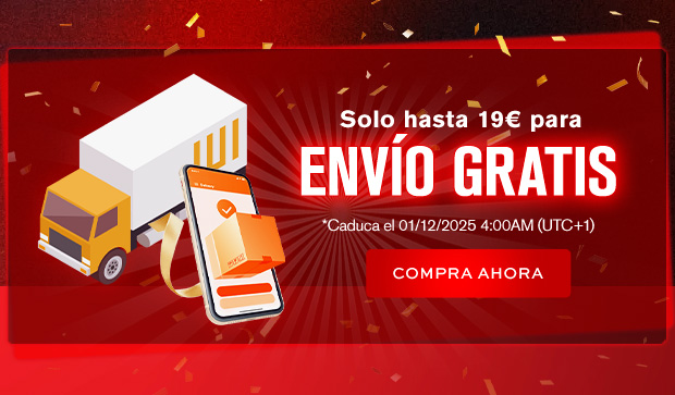  Solo hasta 19€ para envío gratis. 