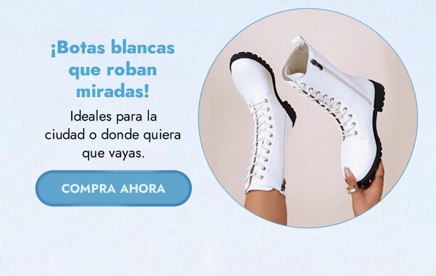  ¡Botas blancas que roban miradas! 
