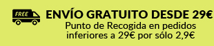 Envío gratuito desde 29€