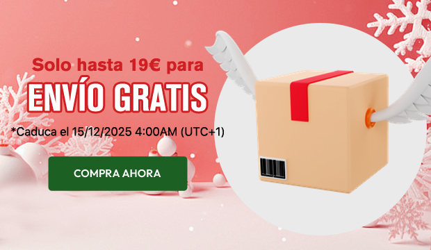  Solo hasta 19€ para envío gratis. 