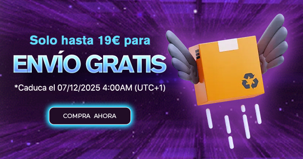  Solo hasta 19€ para envío gratis. 