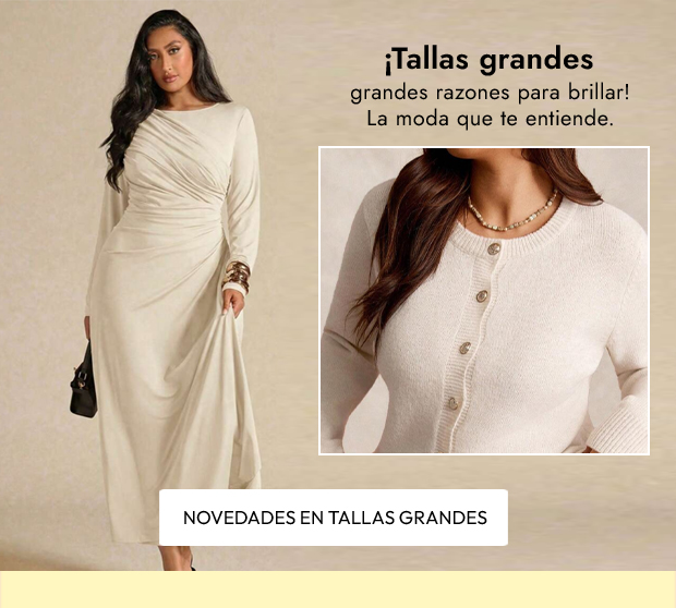 Novedades en tallas grandes 