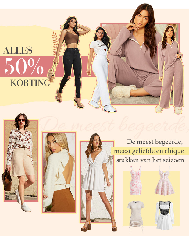  Alles 50% korting 