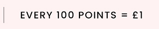 Every 100 points = £1
