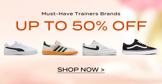 Up to 50%: Must-Have Trainers Brands