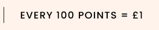 Every 100 points = £1