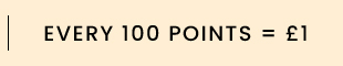 Every 100 points = £1