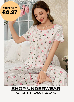 SHOP UNDERWEAR & SLEEPWEAR