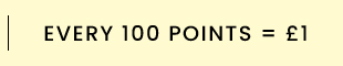 Every 100 points = £1