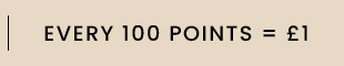Every 100 points = £1