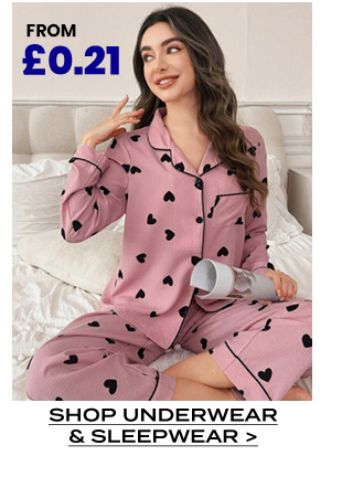 SHOP UNDERWEAR & SLEEPWEAR