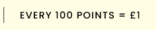 Every 100 points = £1
