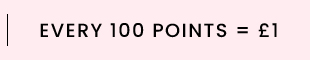 Every 100 points = £1