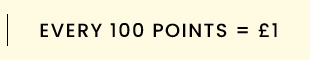 Every 100 points = £1