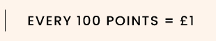 Every 100 points = £1
