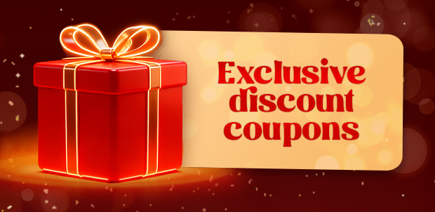 Exclusive discount coupons
