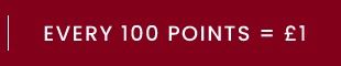 Every 100 points = £1