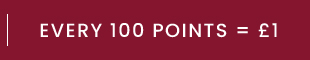 Every 100 points = £1