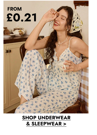 SHOP UNDERWEAR & SLEEPWEAR