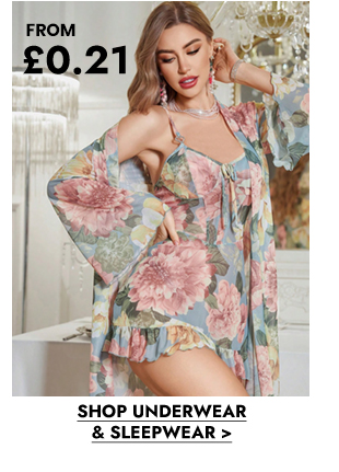 SHOP UNDERWEAR & SLEEPWEAR