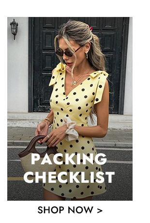 Packing Checklist