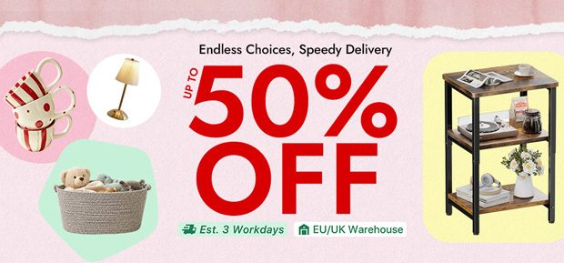 UP TO 50% OFF