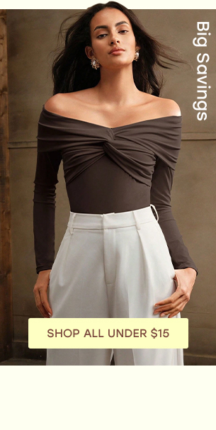 SHOP ALL UNDER $15