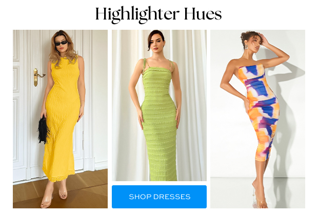 SHOP DRESSES 