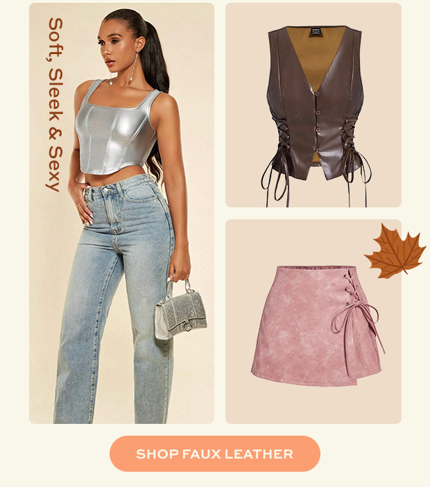 SHOP FAUX LEATHER