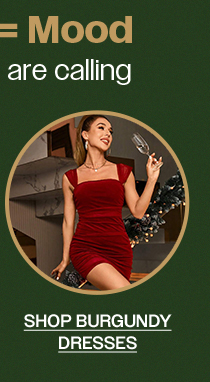 SHOP BURGUNDY DRESSES
