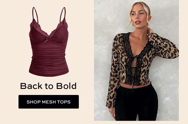 SHOP MESH TOPS
