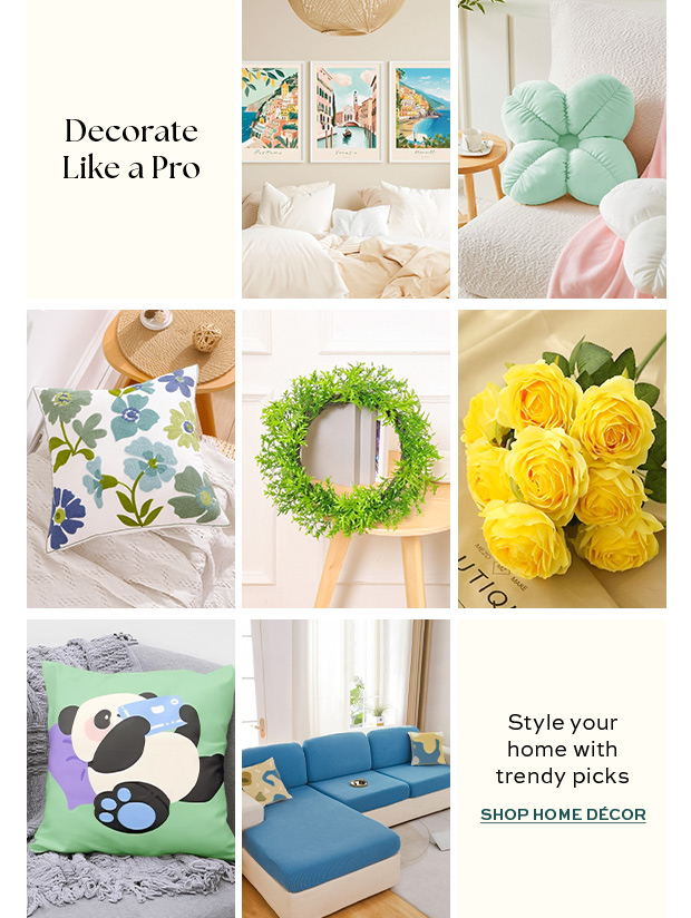 SHOP HOME DÉCOR