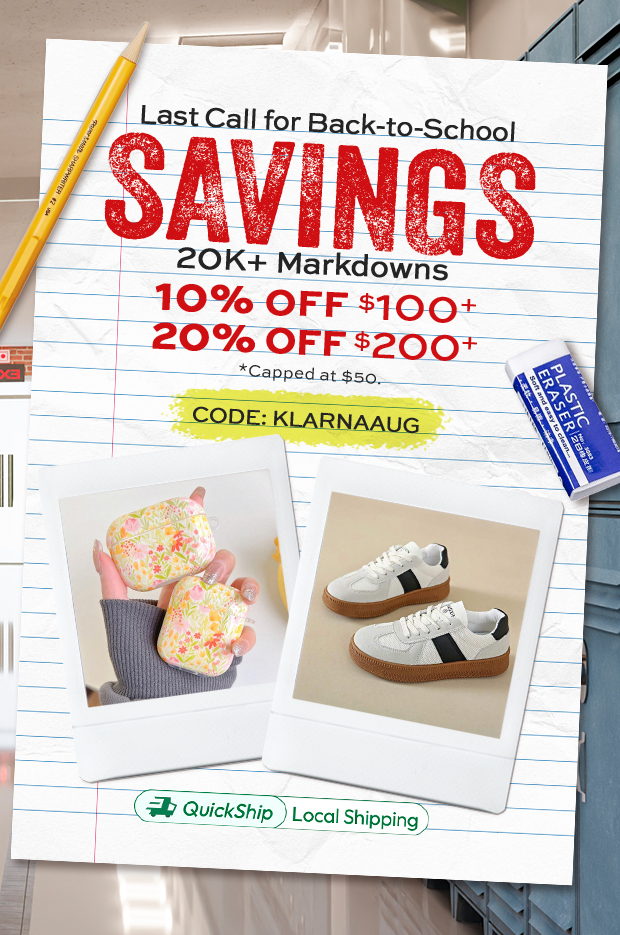 Last Call for Back-to-School Savings