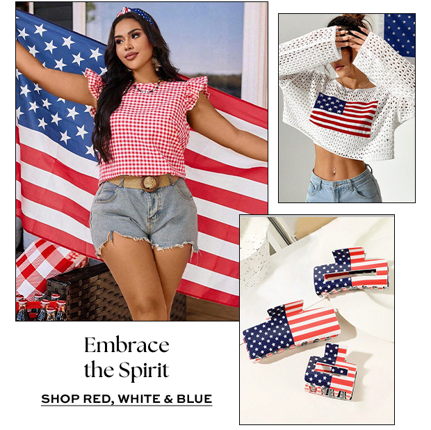 SHOP RED, WHITE & BLUE