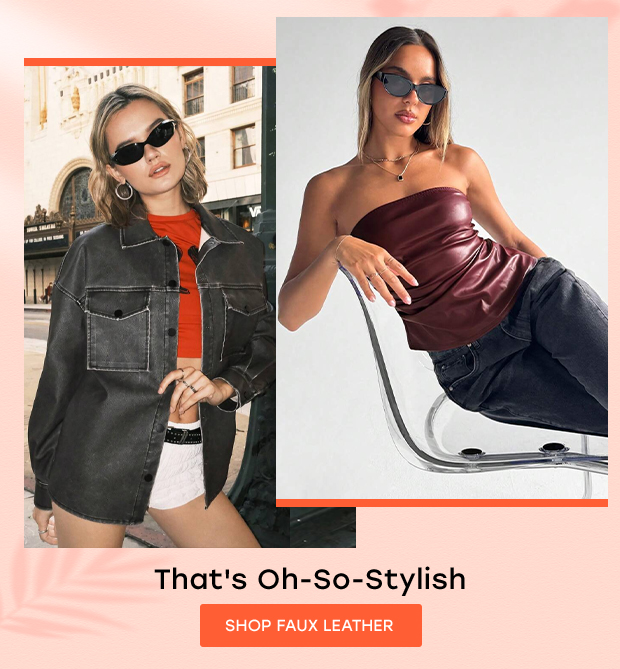 SHOP FAUX LEATHER