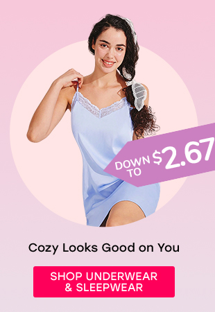 SHOP UNDERWEAR & SLEEPWEAR